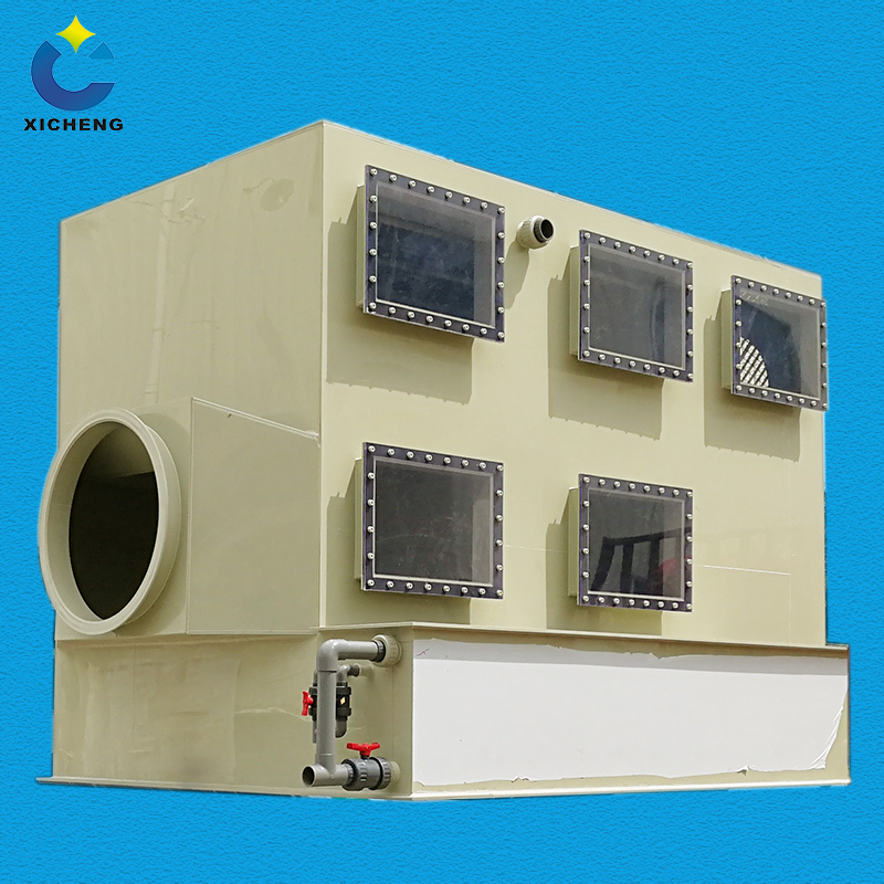 Industrial chemical scrubber-waste gas treatment system