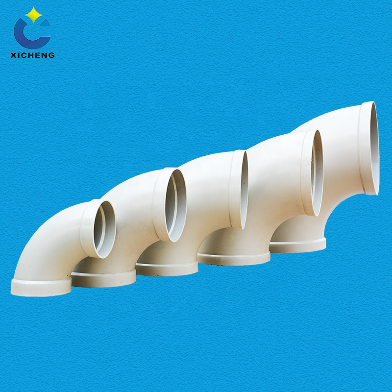 Ventilation Pipe Fittings Elbow PP & PVC Pipe Joint Plastic Elbow