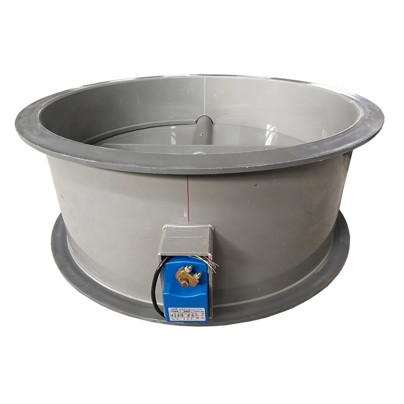 dn63~dn1500mm Polypropylene Round Air Duct Butterfly Damper