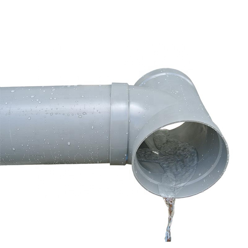 Grey/Beige Custom Made Pvc Pipe Fittings--- Large Diameter Pipe Tee