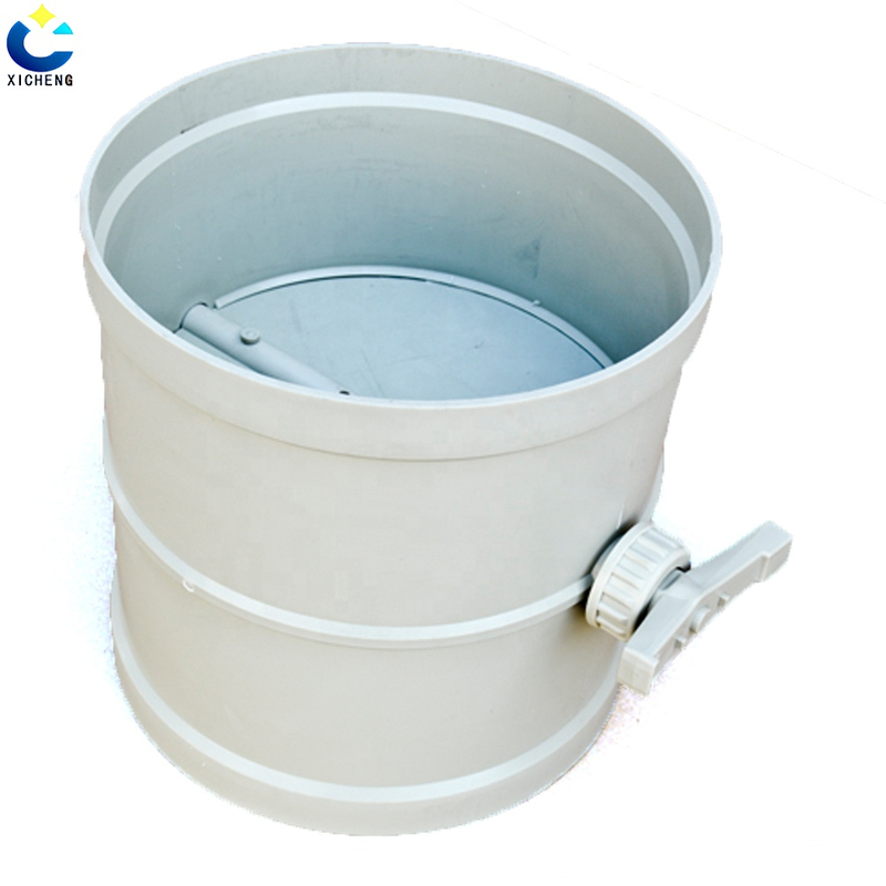 Round Manual Plastic Air Duct Volume Control Damper Manual Air Control Valve