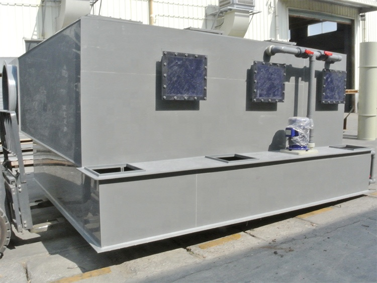 CN Environmental Friendly equipment PP Horizontal Gas Scrubber with Corrosion Resistance