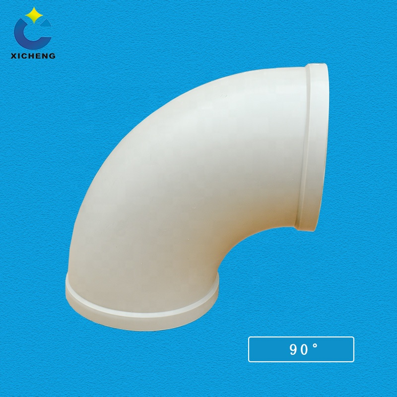Ventilation Pipe Fittings Elbow PP & PVC Pipe Joint Plastic Elbow