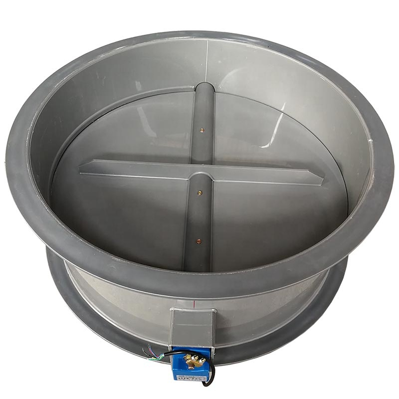 dn63~dn1500mm Polypropylene Round Air Duct Butterfly Damper