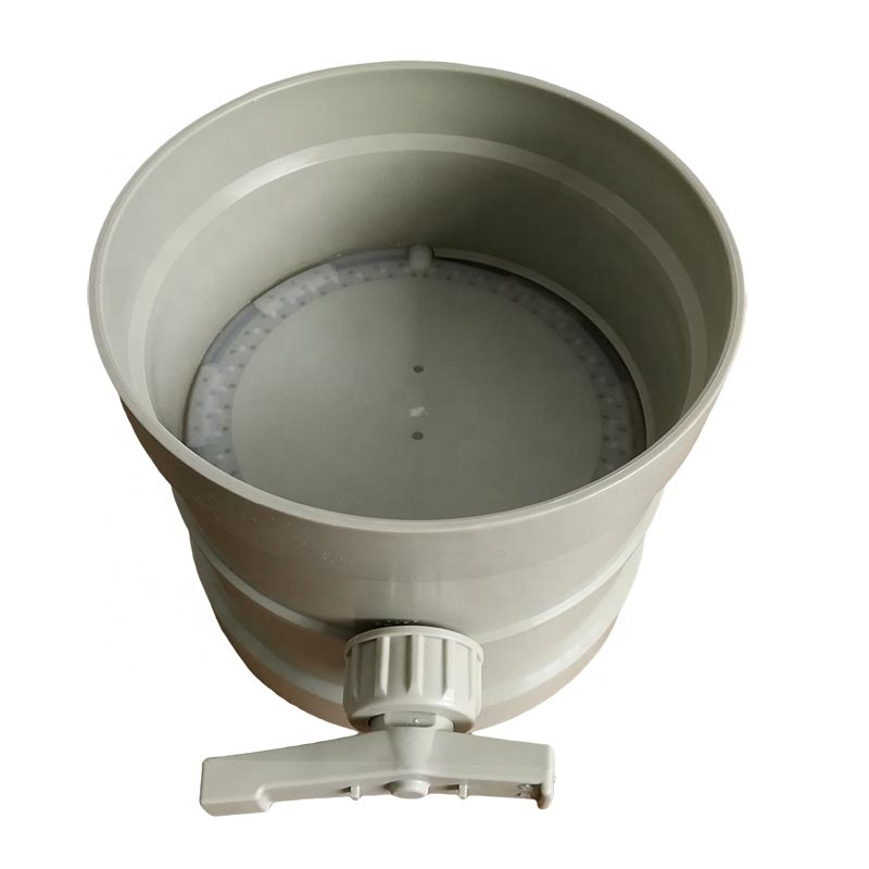 Industrial Ventilation Pipe Fittings PP PVC Plastic Manual Air Damper