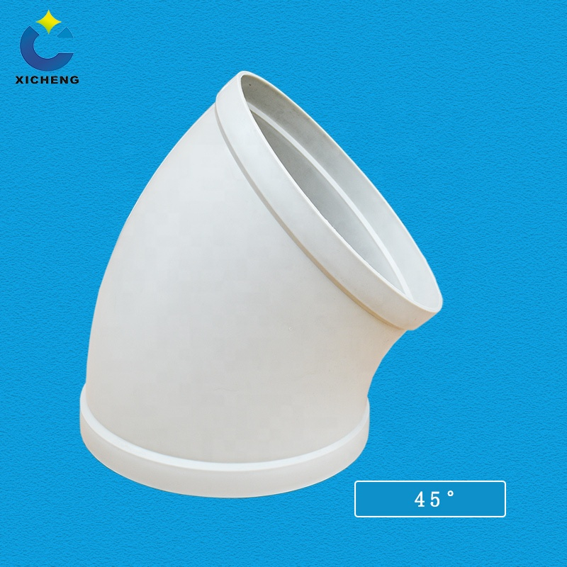 Ventilation Pipe Fittings Elbow PP & PVC Pipe Joint Plastic Elbow