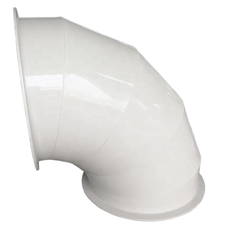 Plastic PP duct fitting 90 degree elbow 