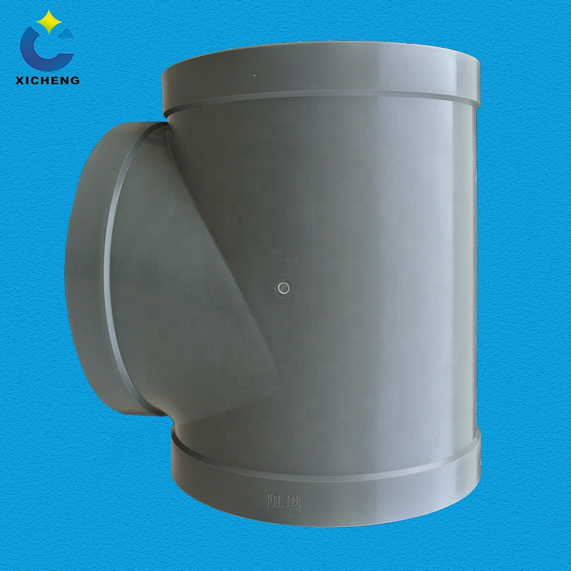Three Way Pipe Connector PP PVC Plastic Pipe Fitting Tee