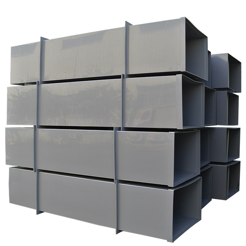 Wholesale Customized Plastic Pvc Pp Square Pipe Rectangle Air Duct For air ducts cleaning