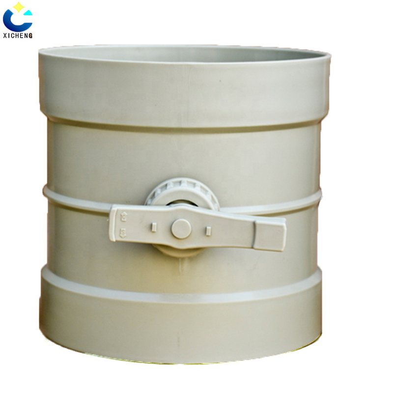 Round Manual Plastic Air Duct Volume Control Damper Manual Air Control Valve