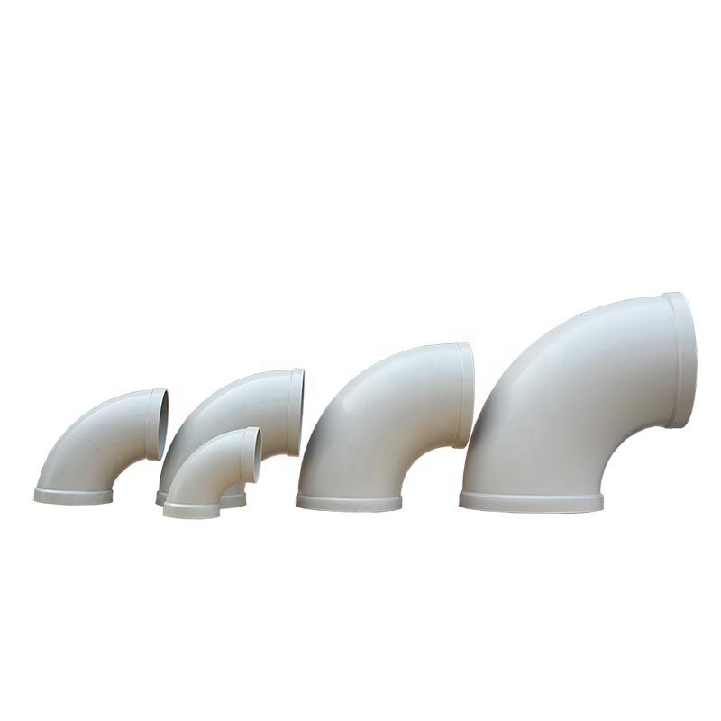 Hdpe polypropylene pipe fitting/ Air duct elbow 45 degree elbow pipe fitting