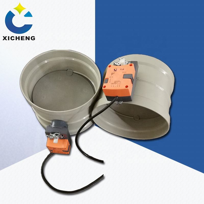 PP Motorized Air Damper for HAVC Air Flow Control,air Duct Damper,pneumatic valve