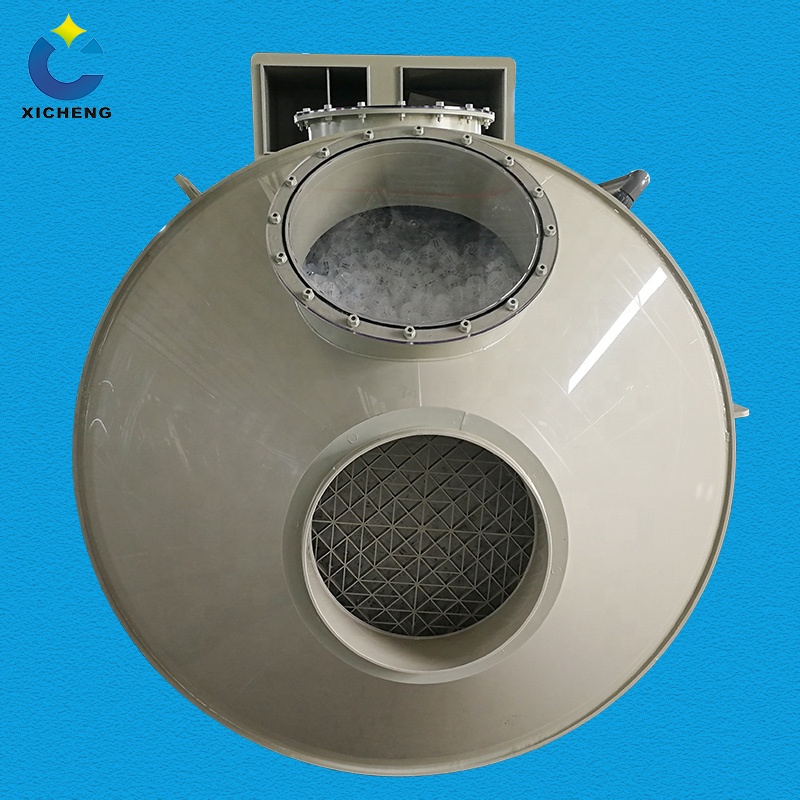 remove harmful materials with wet scrubber system