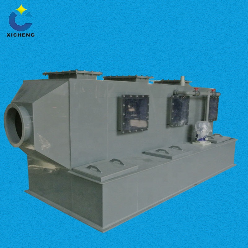 CN Environmental Friendly equipment PP Horizontal Gas Scrubber with Corrosion Resistance