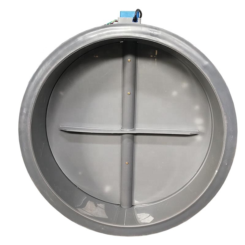 dn63~dn1500mm Polypropylene Round Air Duct Butterfly Damper