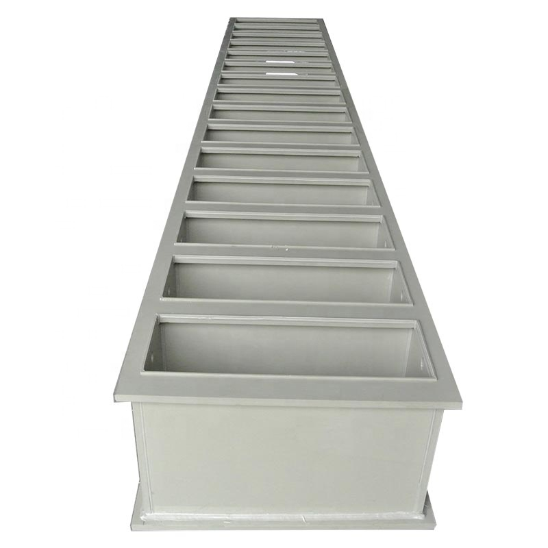 Polypropylene Material lab Electroplating tank for wire rode cleaning