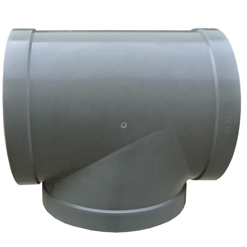 Grey/Beige Custom Made Pvc Pipe Fittings--- Large Diameter Pipe Tee