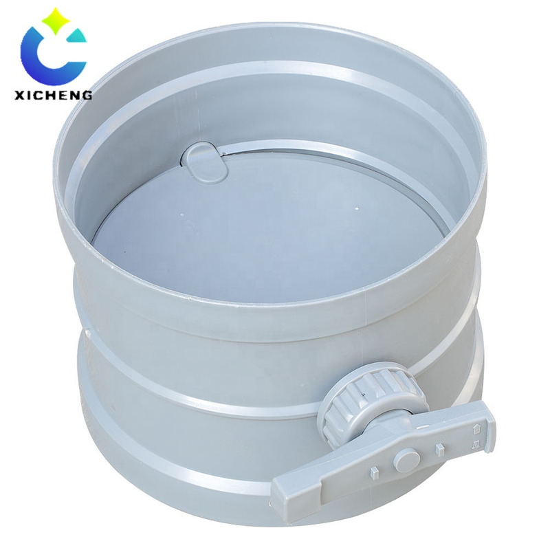 Round Manual Plastic Air Duct Volume Control Damper Manual Air Control Valve