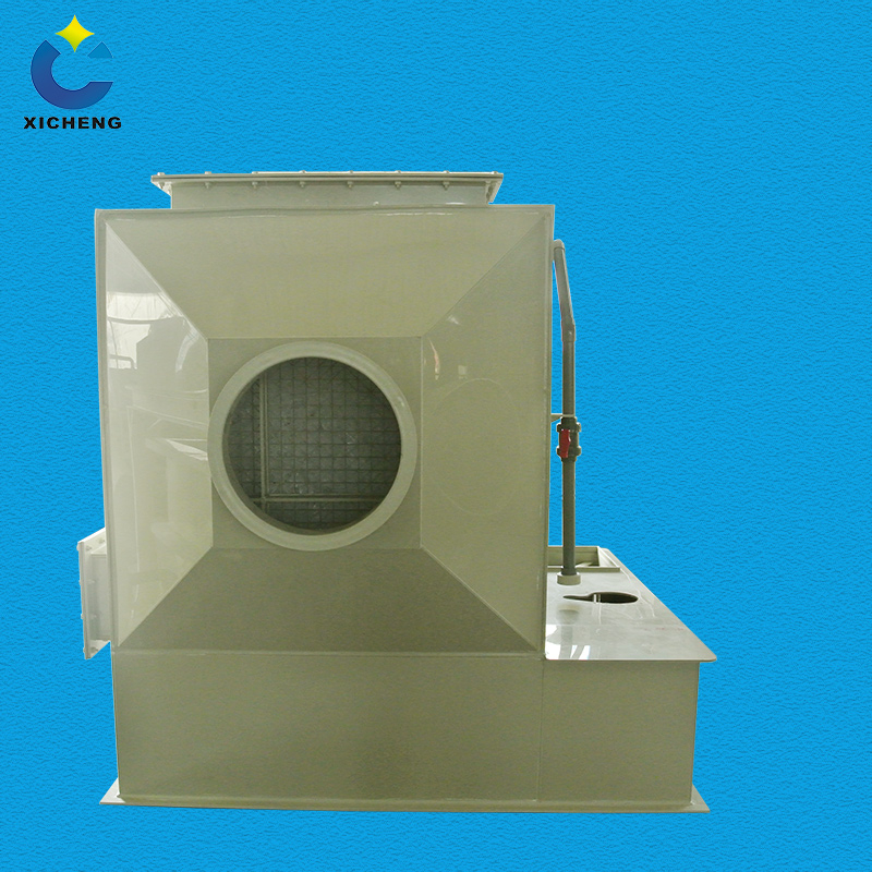 Industrial chemical scrubber-waste gas treatment system