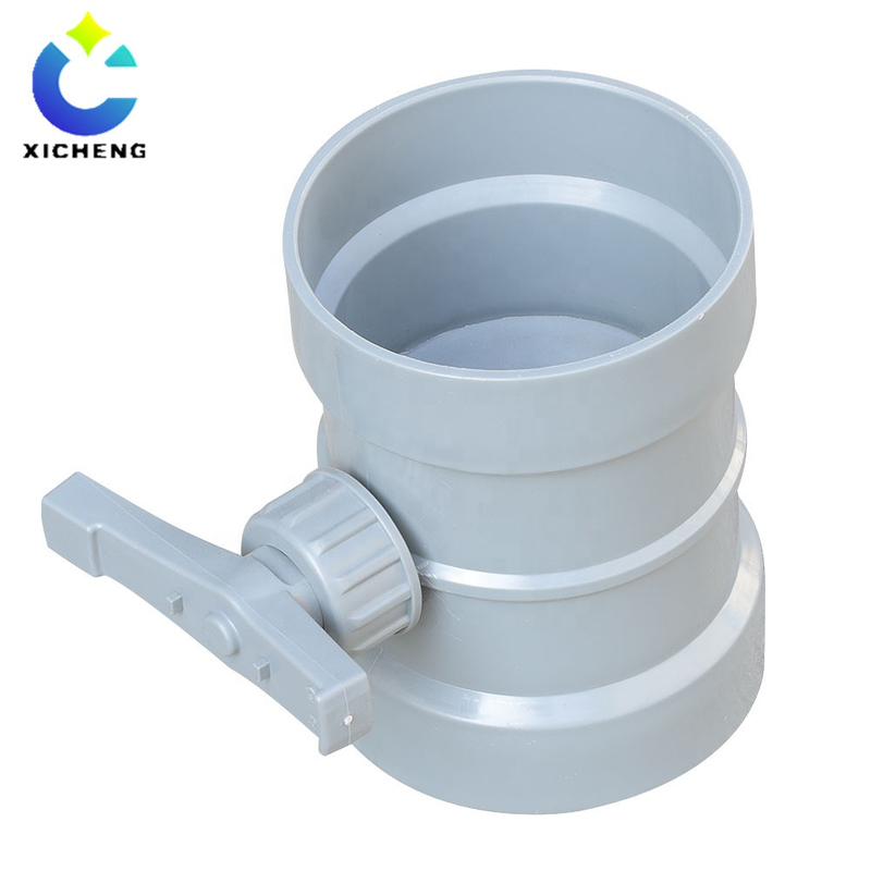Round Manual Plastic Air Duct Volume Control Damper Manual Air Control Valve