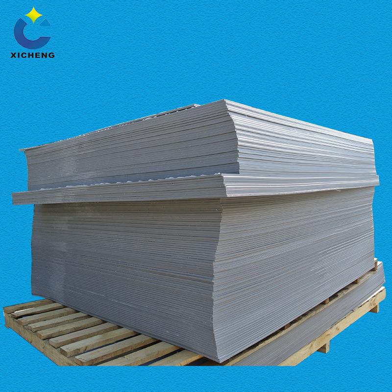 High density rigid gray/beige Pp plastic board panel