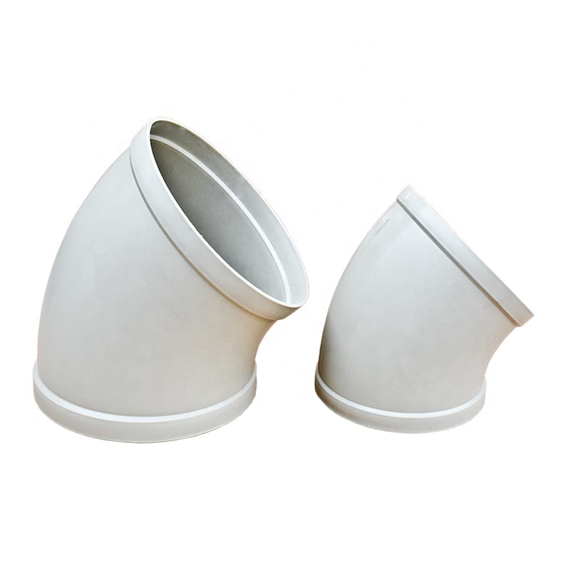 Plastic PP duct fitting 90 degree elbow 