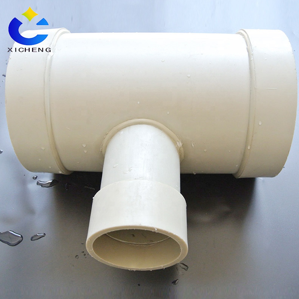 PVC/PP large pipe fittings/sweep tee dn 15~dn1500mm