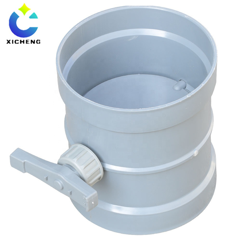 Round Manual Plastic Air Duct Volume Control Damper Manual Air Control Valve