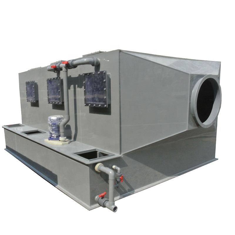 CN Environmental Friendly equipment PP Horizontal Gas Scrubber with Corrosion Resistance