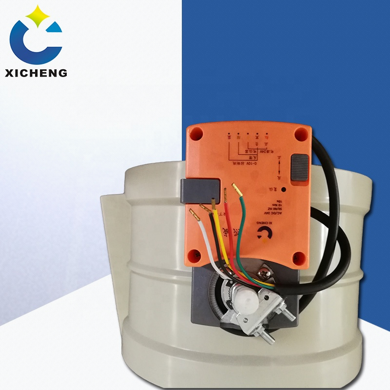 PP Motorized Air Damper for HAVC Air Flow Control,air Duct Damper,pneumatic valve