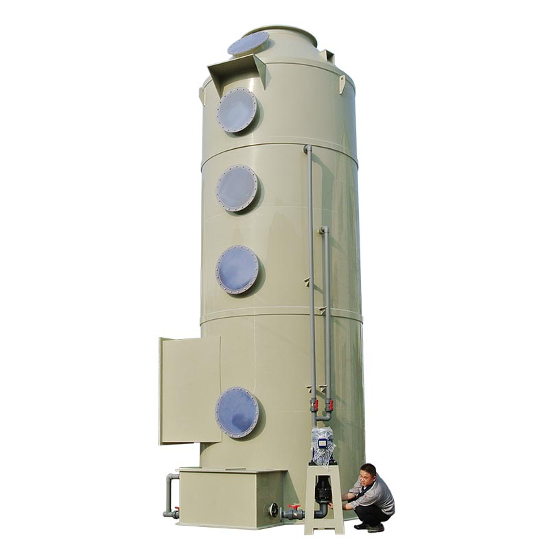 Industrial wet air scrubber exhaust customized size packing tower gas scrubber