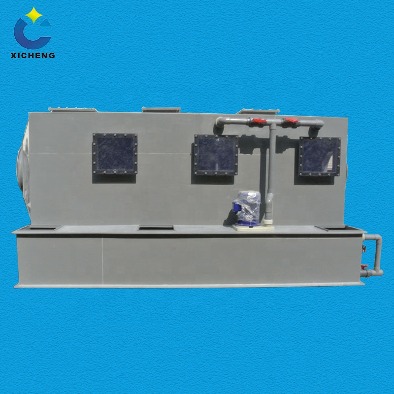 CN Environmental Friendly equipment PP Horizontal Gas Scrubber with Corrosion Resistance