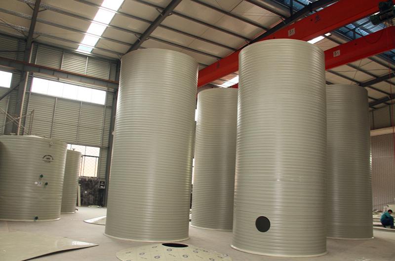High-Density Polyethylene (HDPE) chemical storage tanks