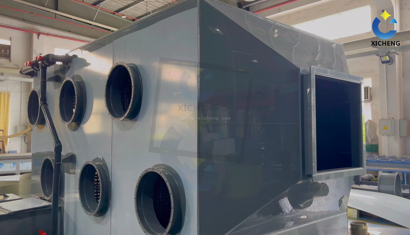 Horizontal Exhaust Gas Spray Tower