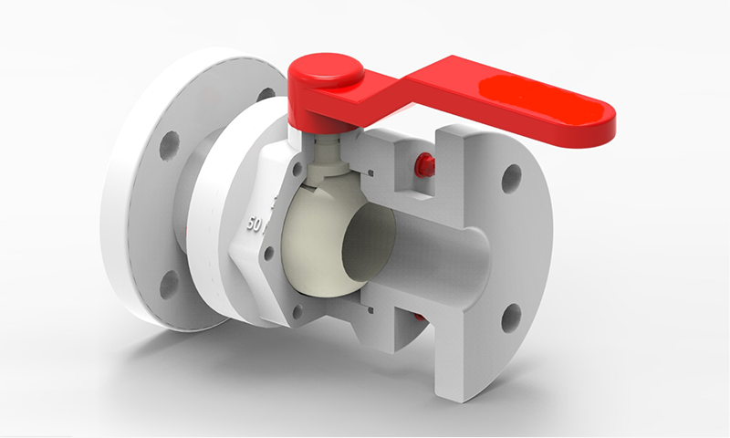The working principle of PP ball valve