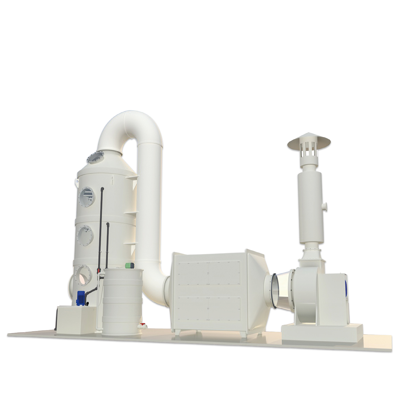Exhaust gas scrubber system