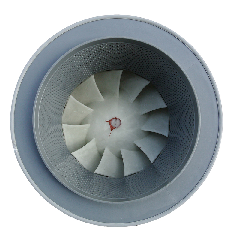 Mix flow duct blower