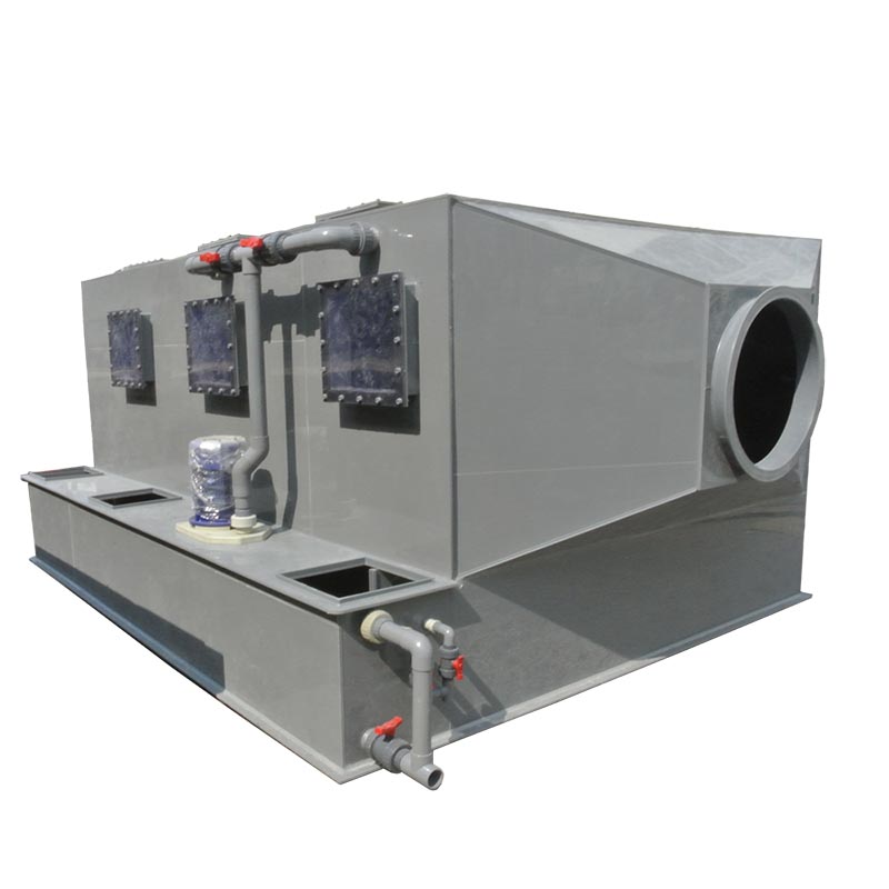 Custom horizontal-ammonia scrubber