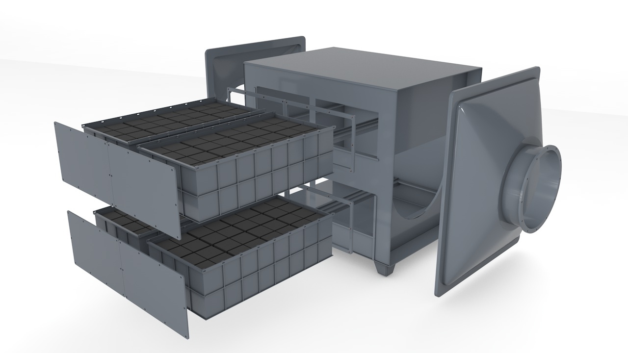 Gas adsorption equipment