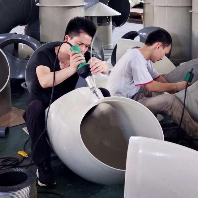 PP duct elbow welding