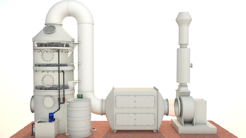Industrial Air Scrubber Odor Control Scrubber