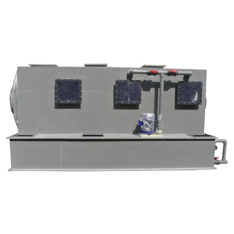 Horizontal-ammonia scrubber