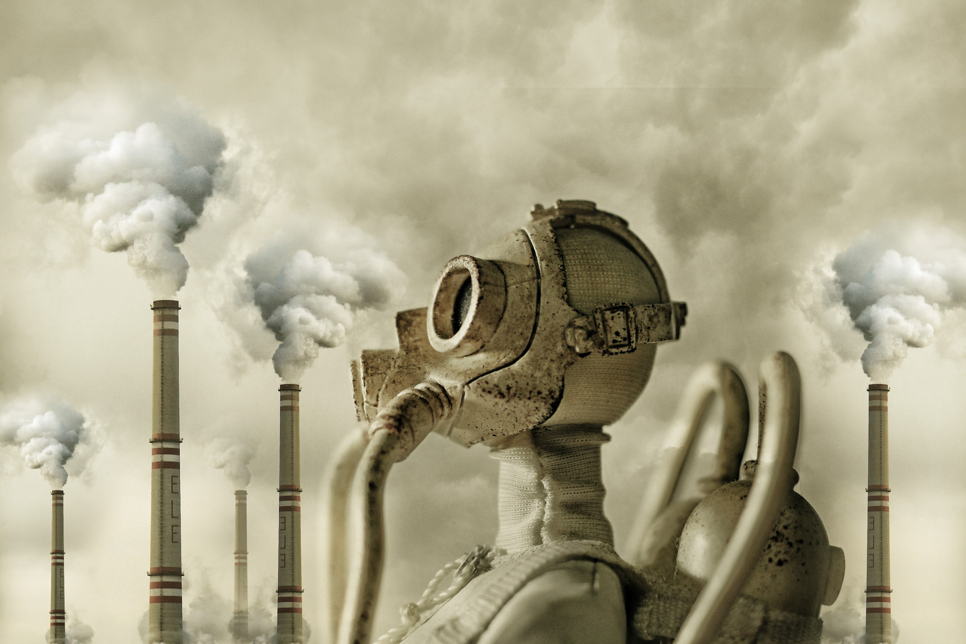 Industrial waste gas pollution